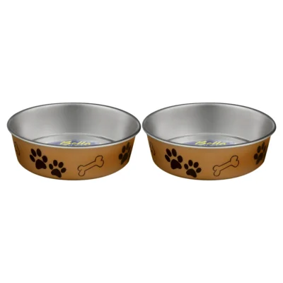 2-pack Metallic Bella Bowl Champagne Medium